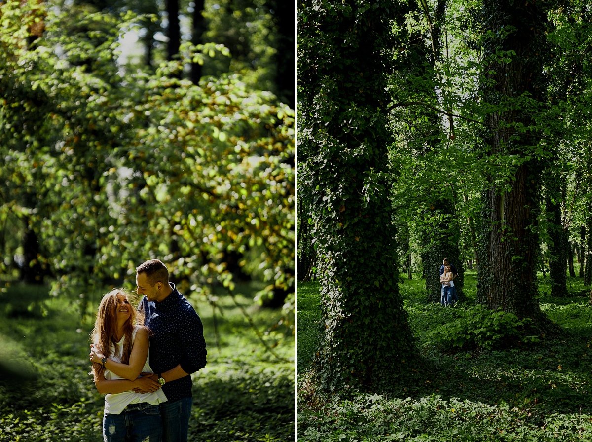 sesja narzeczeńska w parku fotograf ślubny wrocław